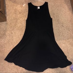 H&M Black High-Low Dress